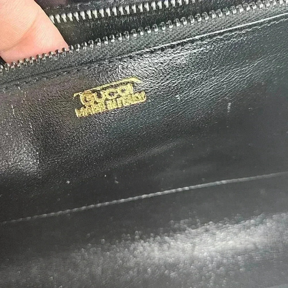 Gucc Double  G Croco Clutch - Picture 3 of 16